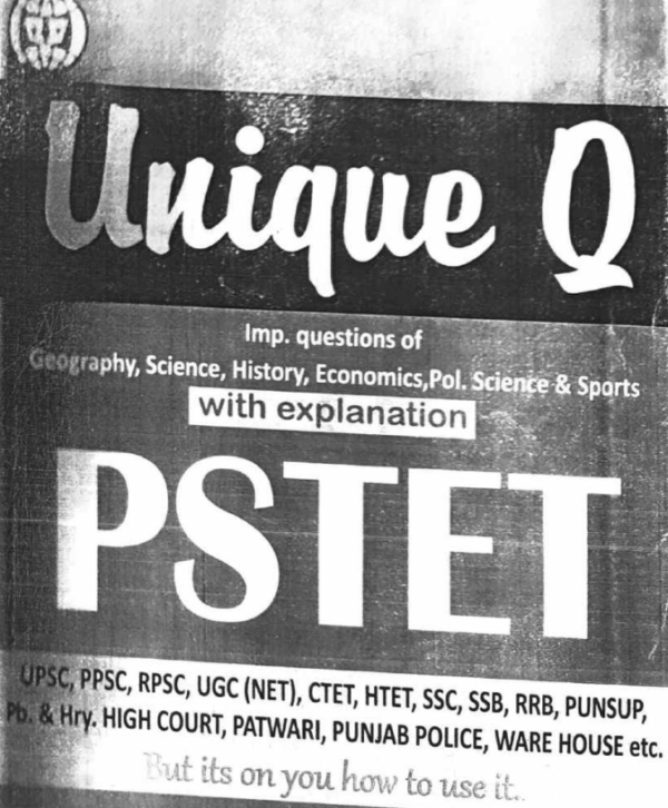 Unique q book for pstet pdf free download Pstet 2024