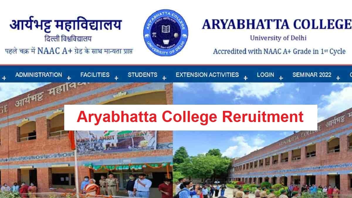 aryabhatta college reruitment