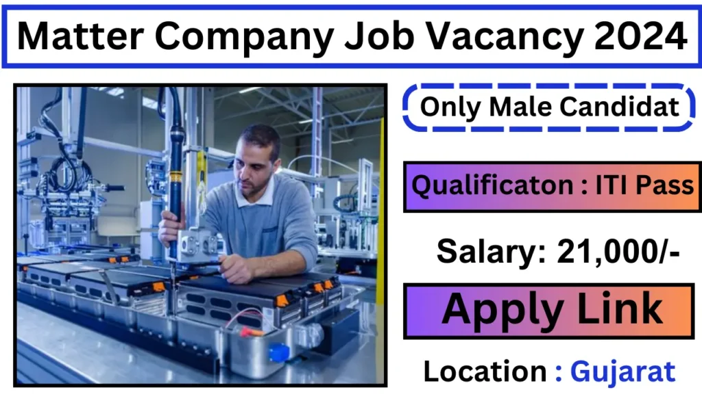 Matter Company Job Vacancy 2024