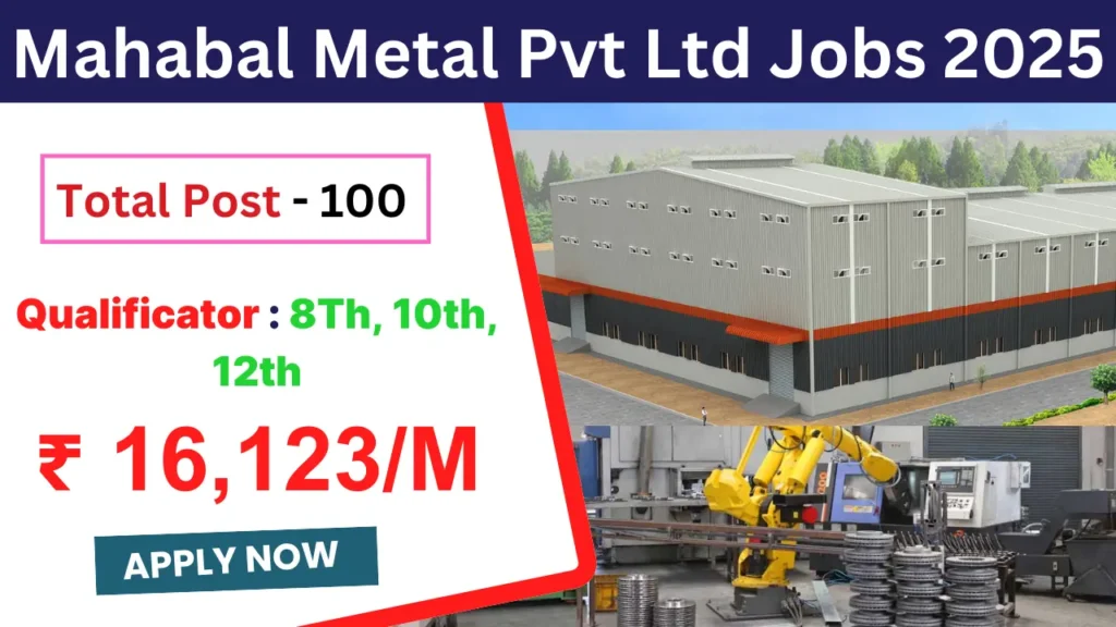 Mahabal Metal Pvt Ltd Jobs 2025