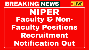 NIPER Ahmedabad Recruitment 2025