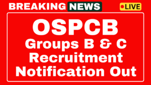 State Pollution Control Board Odisha Recruitment 2025