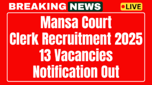 Mansa Court Clerk Recruitment 2025