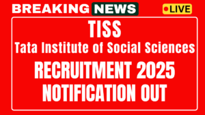 TISS Recruitment 2025