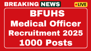 BFUHS Medical Officer Recruitment 2025