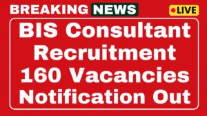 BIS Consultant Recruitment 2025 Apply Now for 160 Vacancies