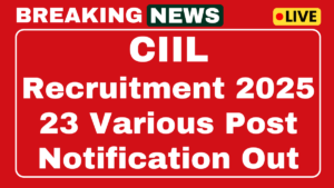 CIIL Recruitment 2025