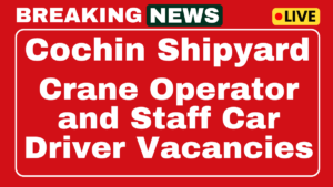 Cochin Shipyard Workmen Recruitment 2025