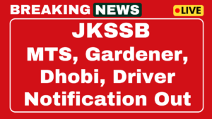 JKSSB Recruitment 2025