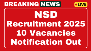 NSD Recruitment 2025