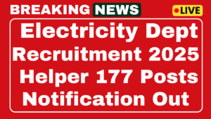 Puducherry Electricity Department Recruitment 2025
