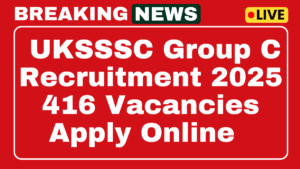 UKSSSC Group C Recruitment 2025