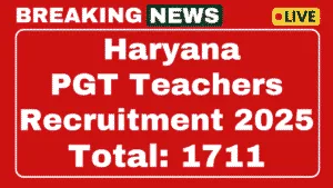 HPSC Post Graduate Teachers Recruitment 2025