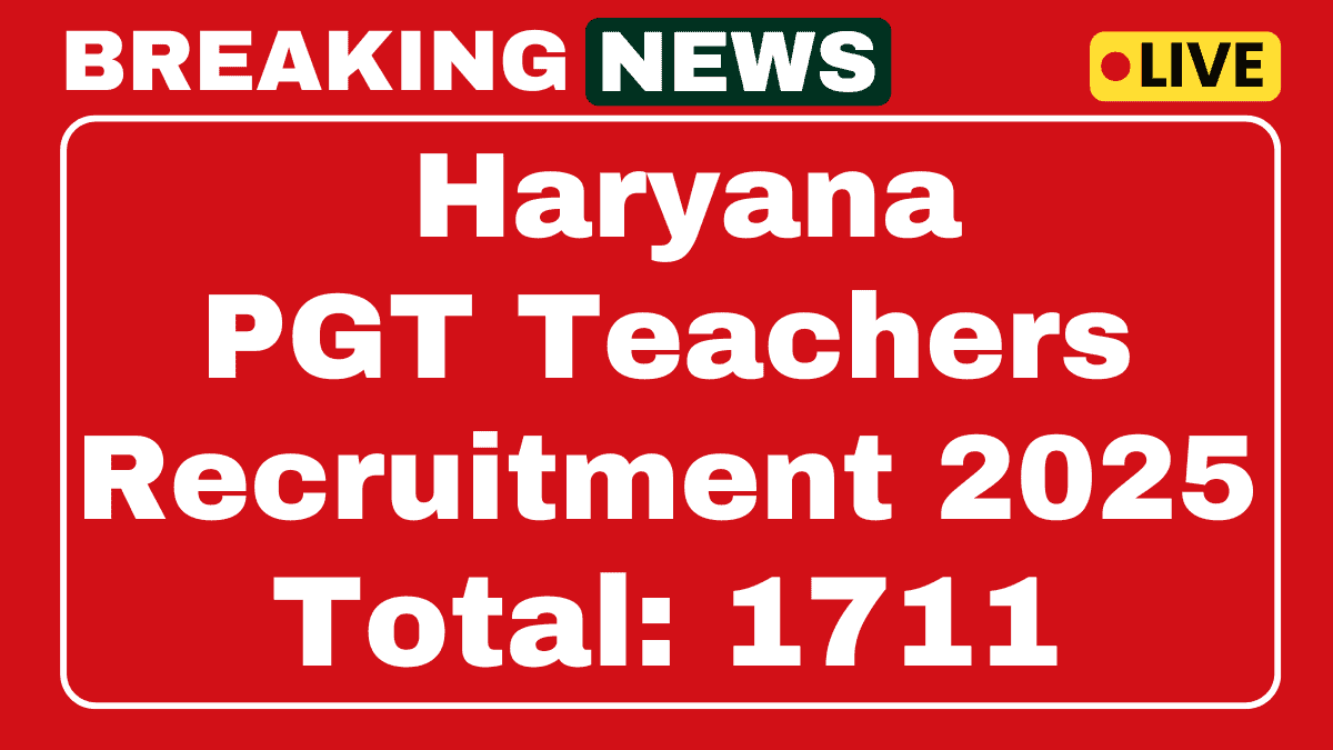 HPSC Post Graduate Teachers Recruitment 2025