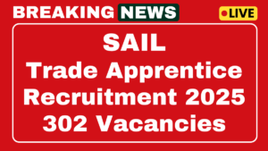 SAIL Trade Apprentice Recruitment 2025