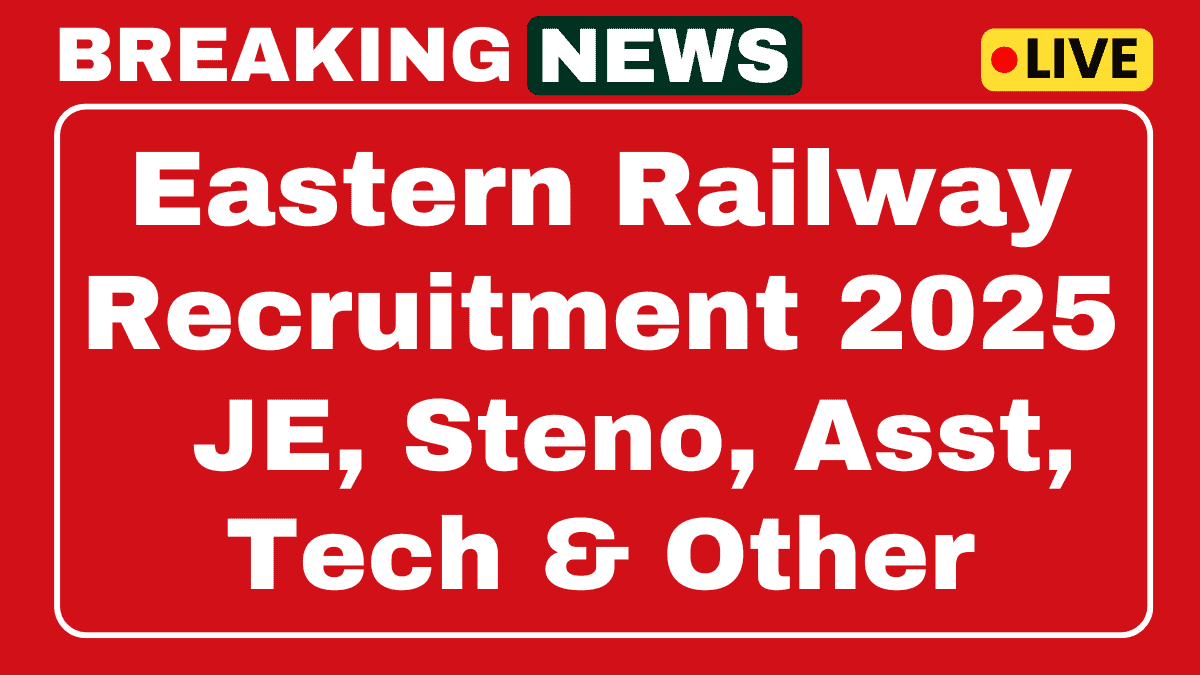 Eastern Railway Recruitment 2025