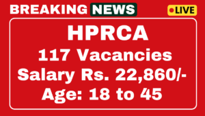 HPRCA TGT Recruitment 2025