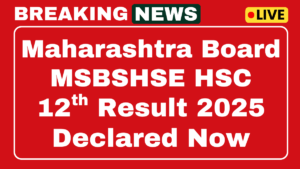 Maharashtra Board Class 12th Result 2025