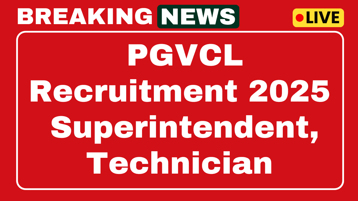 PGVCL Recruitment 2025