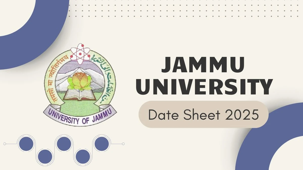 Jammu University Date Sheet 2025 Announced @ coeju.com Details Here