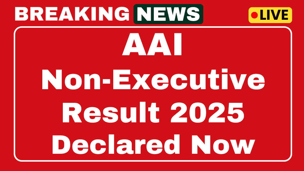 AAI Non-Executive Result 2025 Link