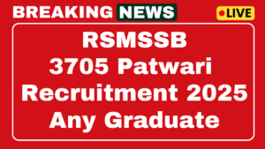 RSMSSB Patwari Recruitment 2025
