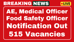 GPSC Assistant Engineer, MO, Food Safety Officer Recruitment 2025