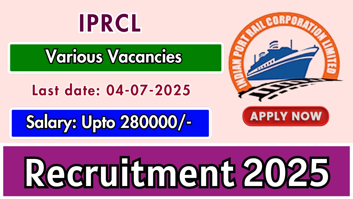 IPRCL Recruitment 2025 - Apply Offline for 81 Project Site Engineer, General Manager and Other Posts
