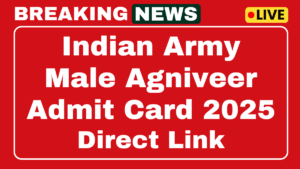 Indian Army Agniveer Admit Card 2025 Check