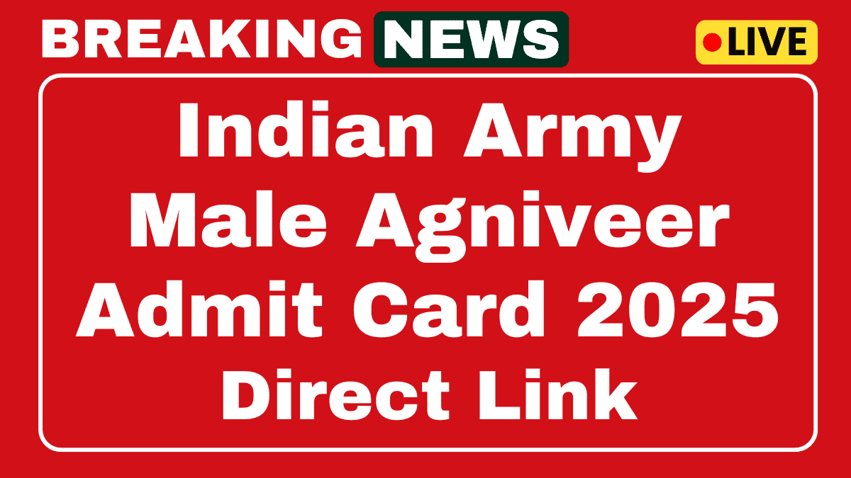 Indian Army Agniveer Admit Card 2025 Check