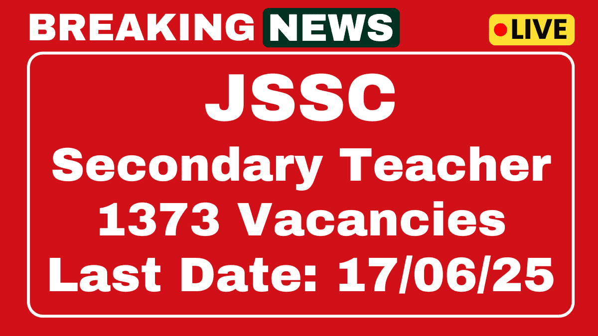 JSSC Secondary Teacher Recruitment 2025