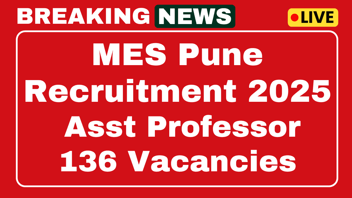 MES Pune Recruitment 2025