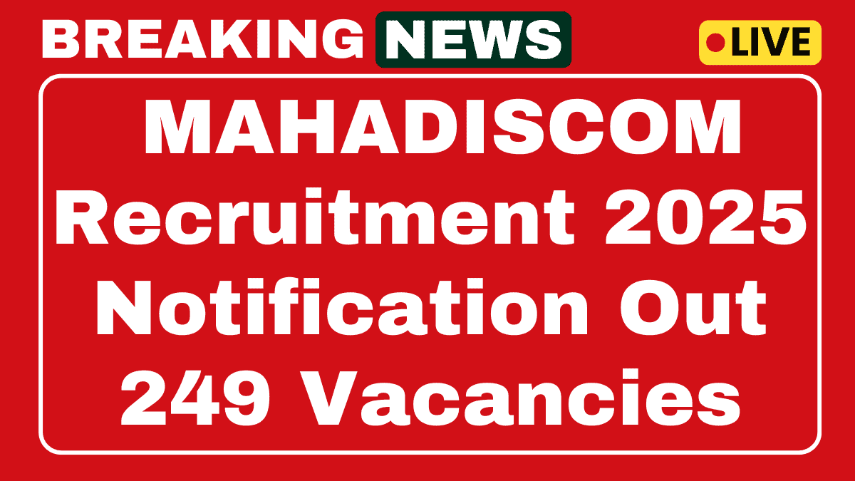 MAHADISCOM Apprentice Recruitment 2025