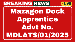 Mazagon Dock Apprentice Recruitment