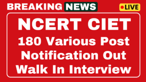 NCERT CIET Recruitment 2025