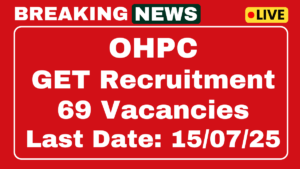 OHPC Graduate Engineer Trainee Recruitment 2025