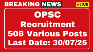 OPSC VAS Recruitment 2025