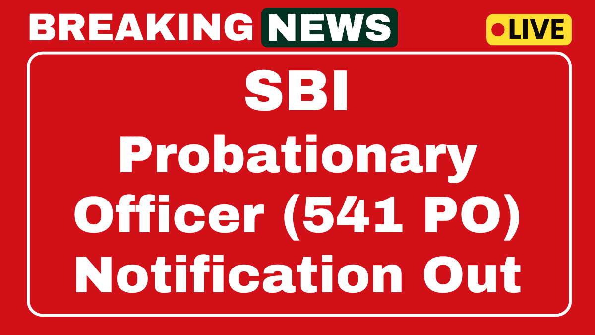 SBI PO Recruitment 2025