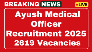SHS Bihar Ayush Medical Officer Recruitment 2025