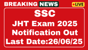 SSC Junior Hindi Translator JHT Recruitment 2025