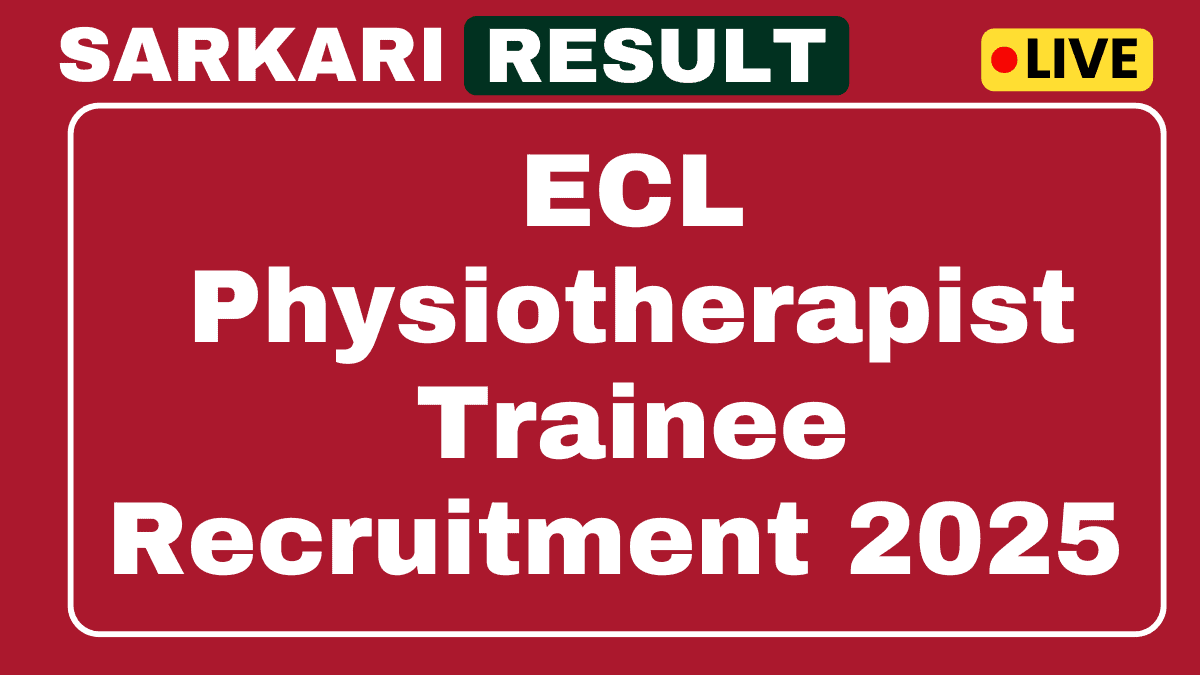 ECL Physiotherapist Trainee Recruitment 2025