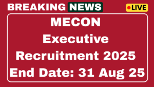 MECON Executive Recruitment 2025