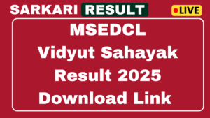 MSEDCL Vidyut Sahayak Result 2025