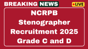 NCRPB Stenographer Recruitment 2025