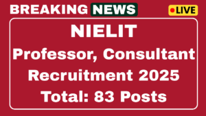 NIELIT Recruitment 2025