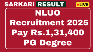 NLUO Faculty Recruitment 2025