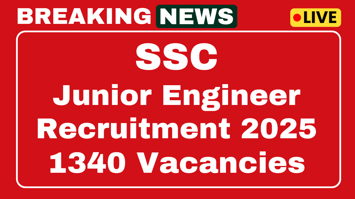 SSC Junior Engineer Recruitment 2025