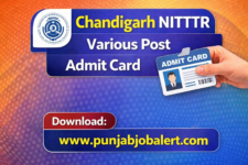 NITTTR Chandigarh Various Vacancy Exam Result -punjabjobalert.com