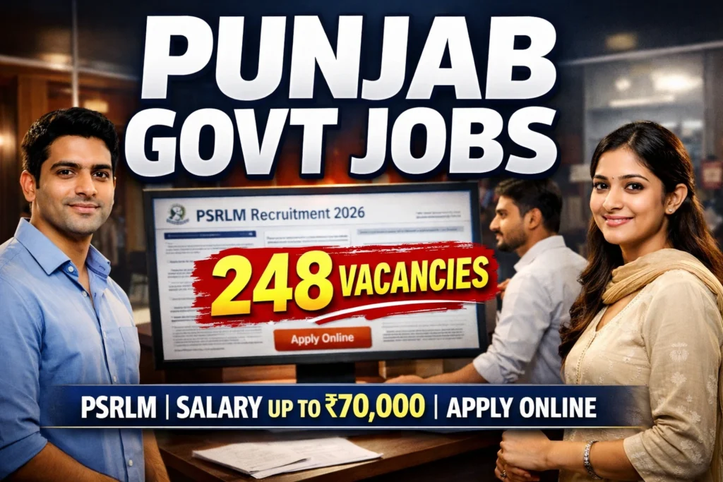 PSRLM 248 Various Posts Online Form 2026 - PunjabJobAlert.com