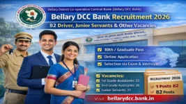 Bellary DCC Bank Recruitment 2026 – Apply Online for 82 Driver, Junior Servant Posts